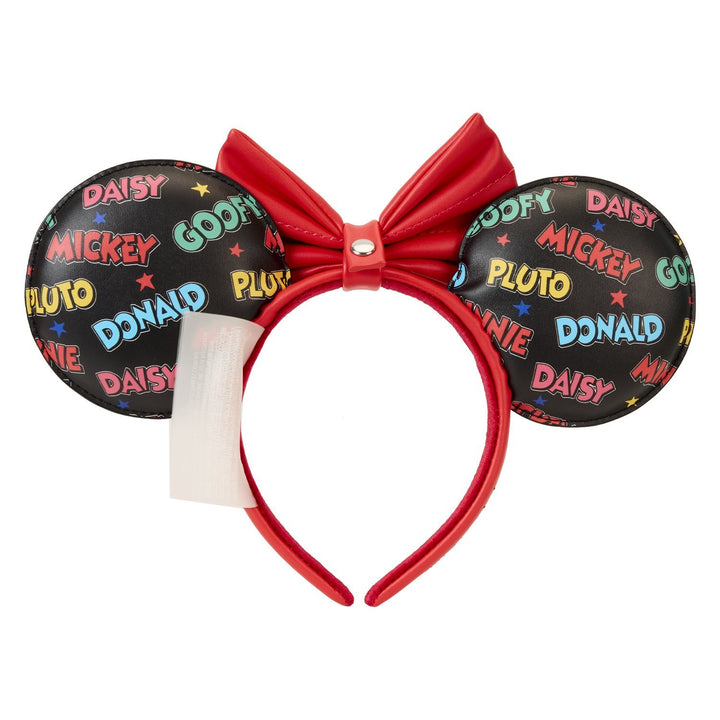 Loungefly Disney Mickey &amp; Friends Classic All-Over Print Mini Backpack With Ear Headband