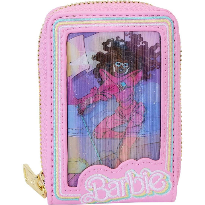 Loungefly Mattel Barbie 65th Anniversary Doll Box Triple Lenticular Zip-Around Wallet