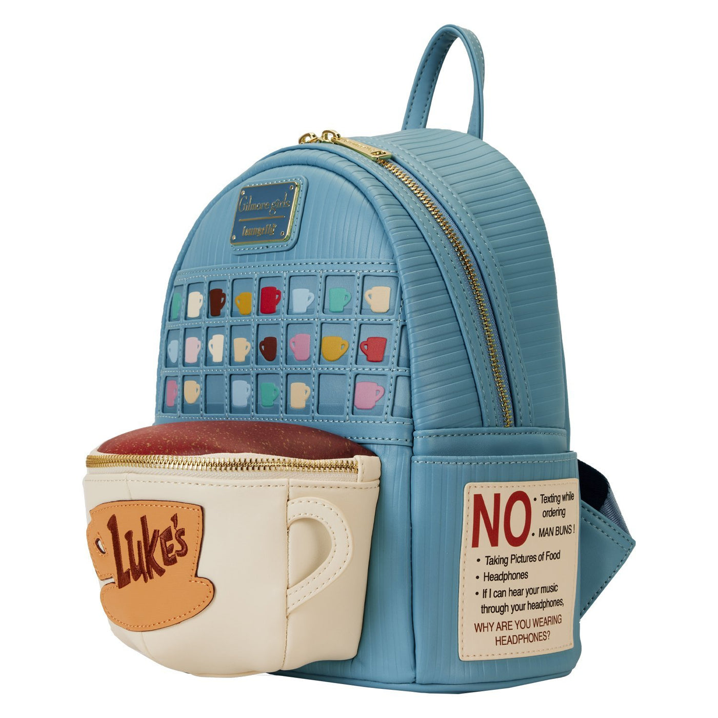 Loungefly Gilmore Girls Luke's Diner Domed Coffee Cup Mini Backpack