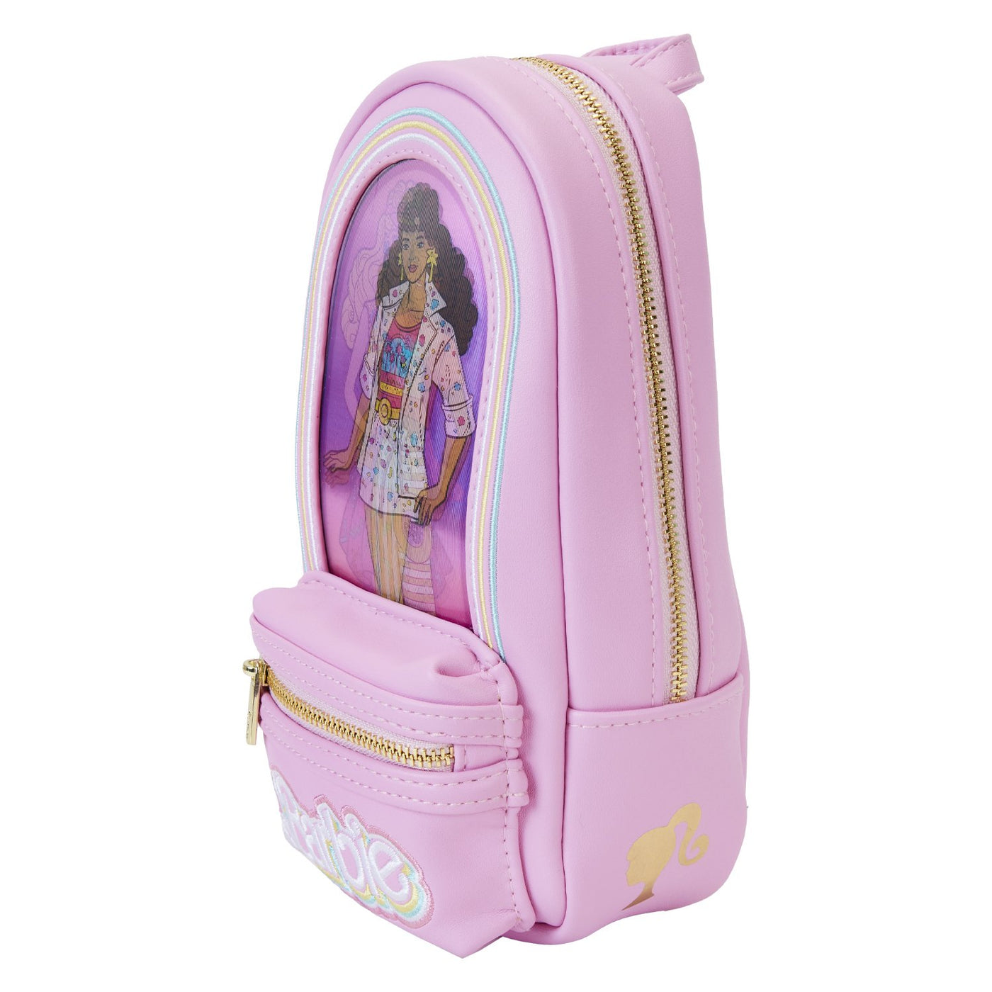 Loungefly Mattel Barbie 65th Anniversary Mini Backpack Pencil Case - Side 3