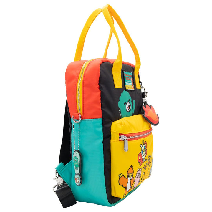 Whatever Makes You Happy Chibi Godzilla Raids Again Reversible/Convertible Crossbody Bag