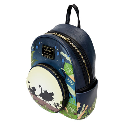 WDBK3639 - Loungefly Disney Lion King 30th Anniversary Hakuna Matata Silhouette Mini Backpack - Top View