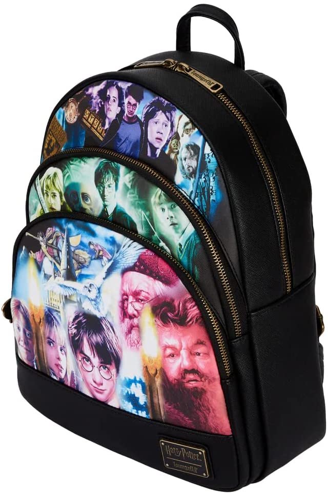 Loungefly Harry Potter Trilogy Triple Pocket Mini Backpack