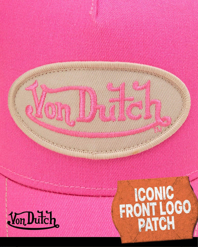 Von Dutch Unisex Trucker Hat - Curved Bill Mesh Back Retro Classic Adjustable Snapback Baseball Cap for Men and Women