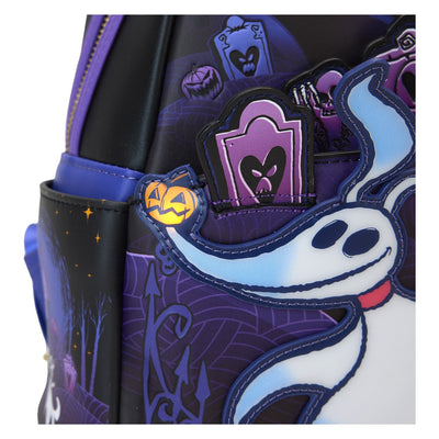 Loungefly Disney The Nightmare Before Christmas Zero Graveyard Light Up Mini Backpack