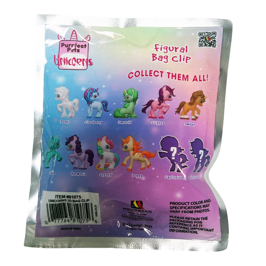 Unicorns 3D Foam Bag Clip Series 1 Blind Bag