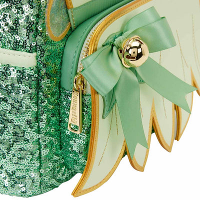 Loungefly Disney Peter Pan Tinker Bell Holiday Cosplay Sequin Mini Backpack