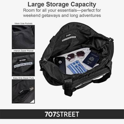 707 Street The Weekender Foldable Travel Bag