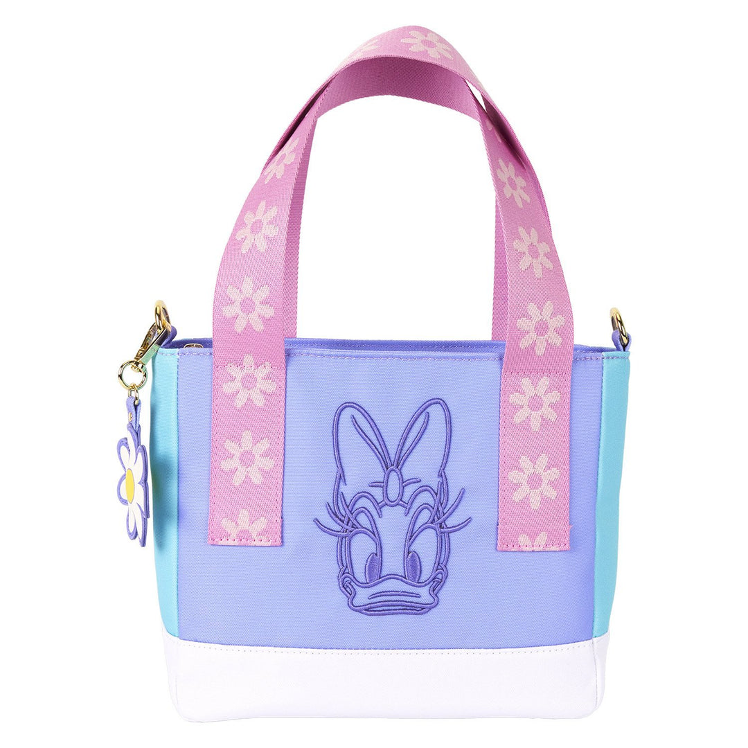 Loungefly Disney Daisy Duck 85th Anniversary Nylon Mini Tote Crossbody Bag