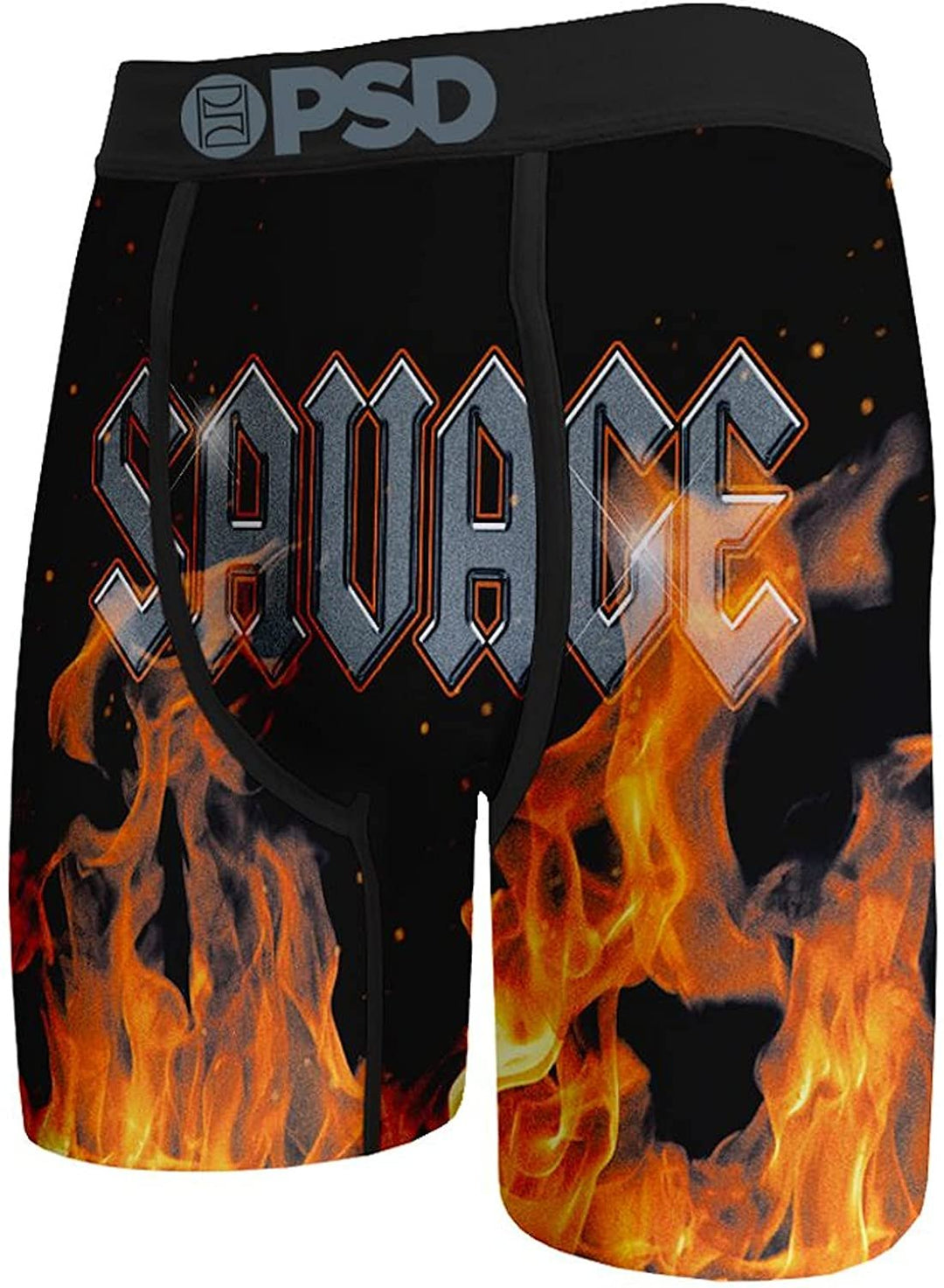 Black / Savage Flames PSD Underwear Men&