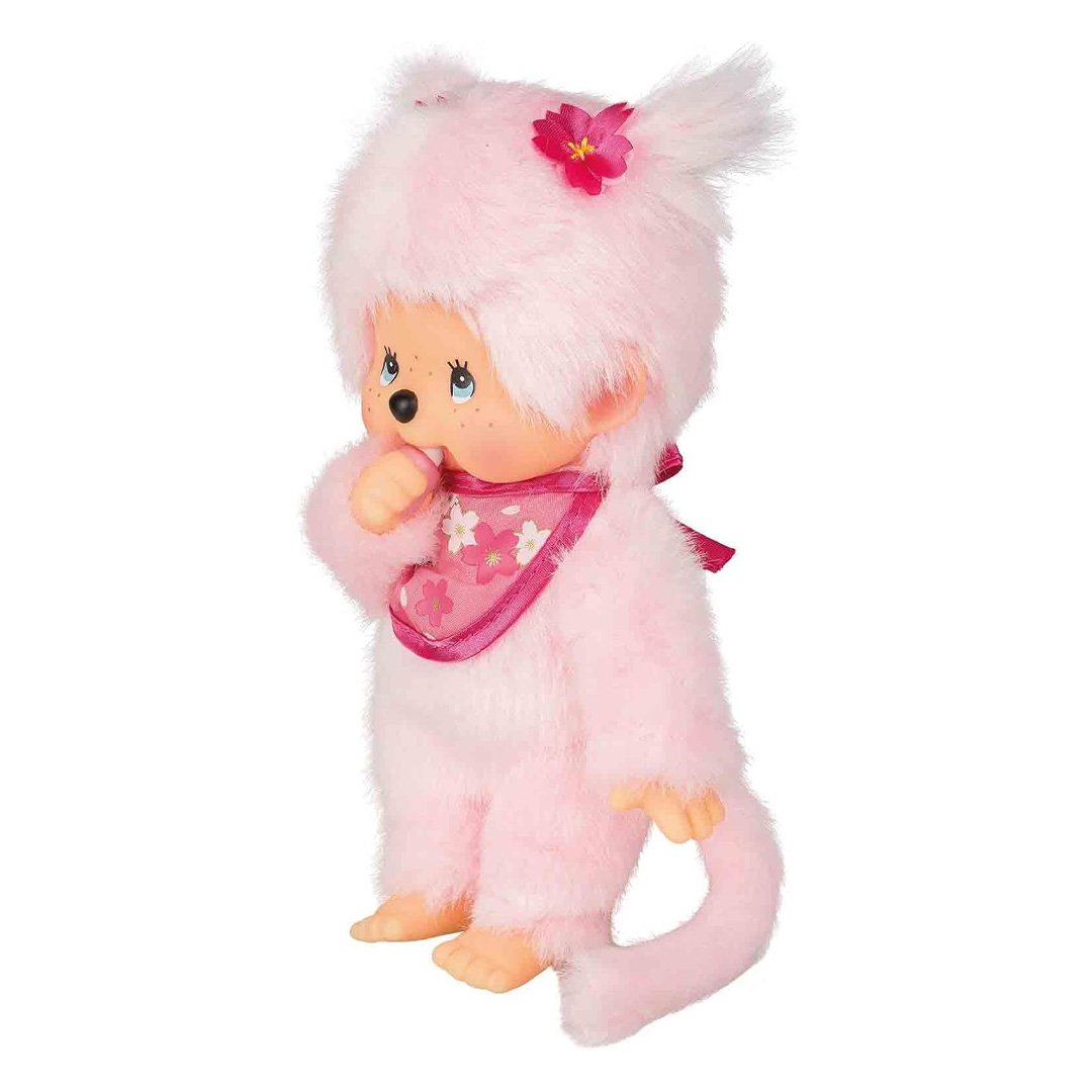 Monchhichi Sakura (Cherry Blossom) Girl Plush Toy - Pink