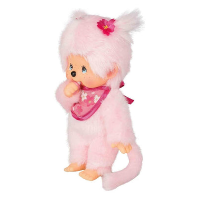 Monchhichi Sakura (Cherry Blossom) Girl Plush Toy - Pink