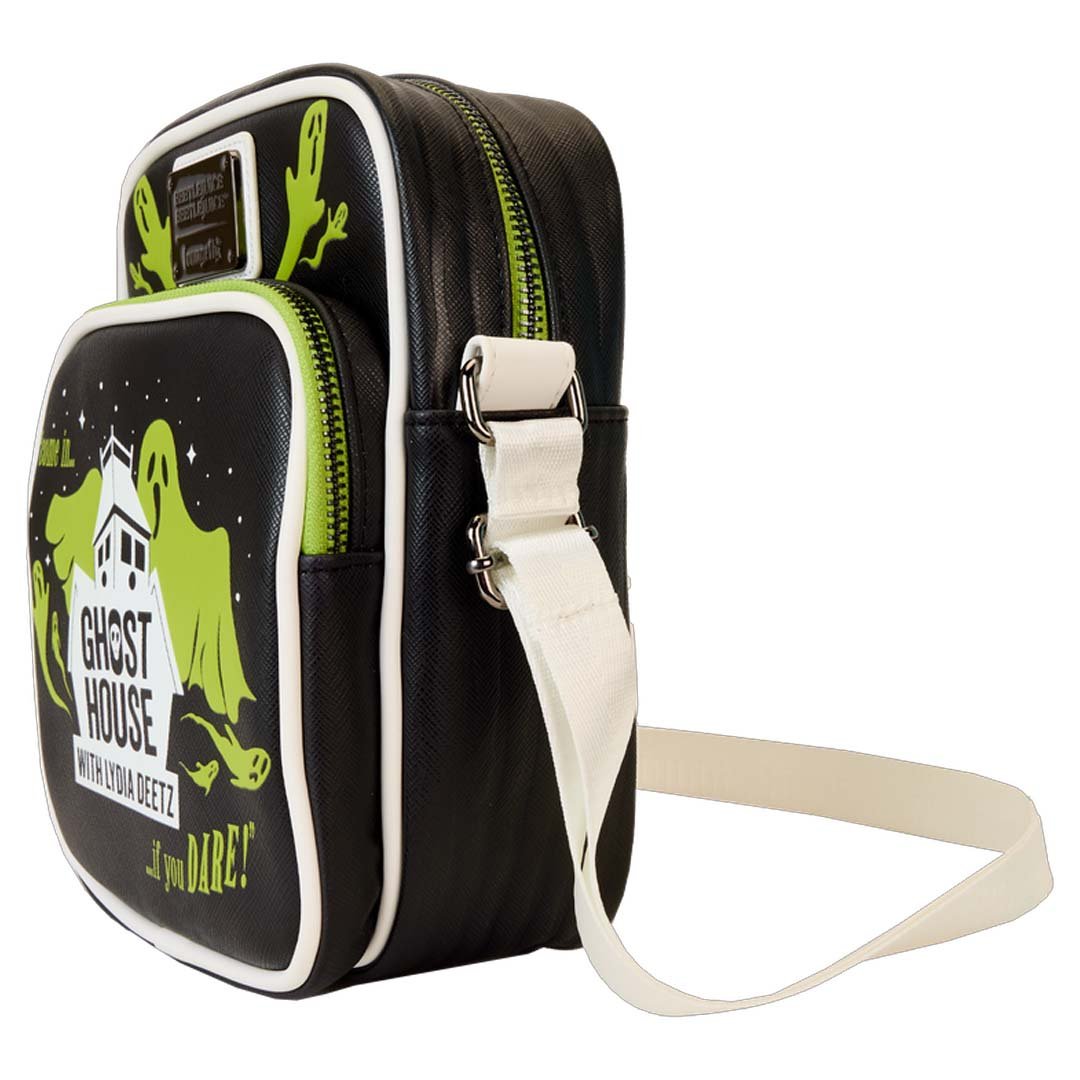 Loungefly Warner Brothers Beetlejuice Beetlejuice Ghost House Glow Crossbody Bag