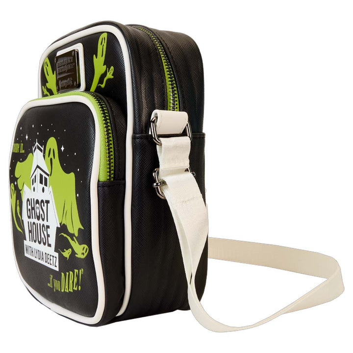 Loungefly Warner Brothers Beetlejuice Beetlejuice Ghost House Glow Crossbody Bag