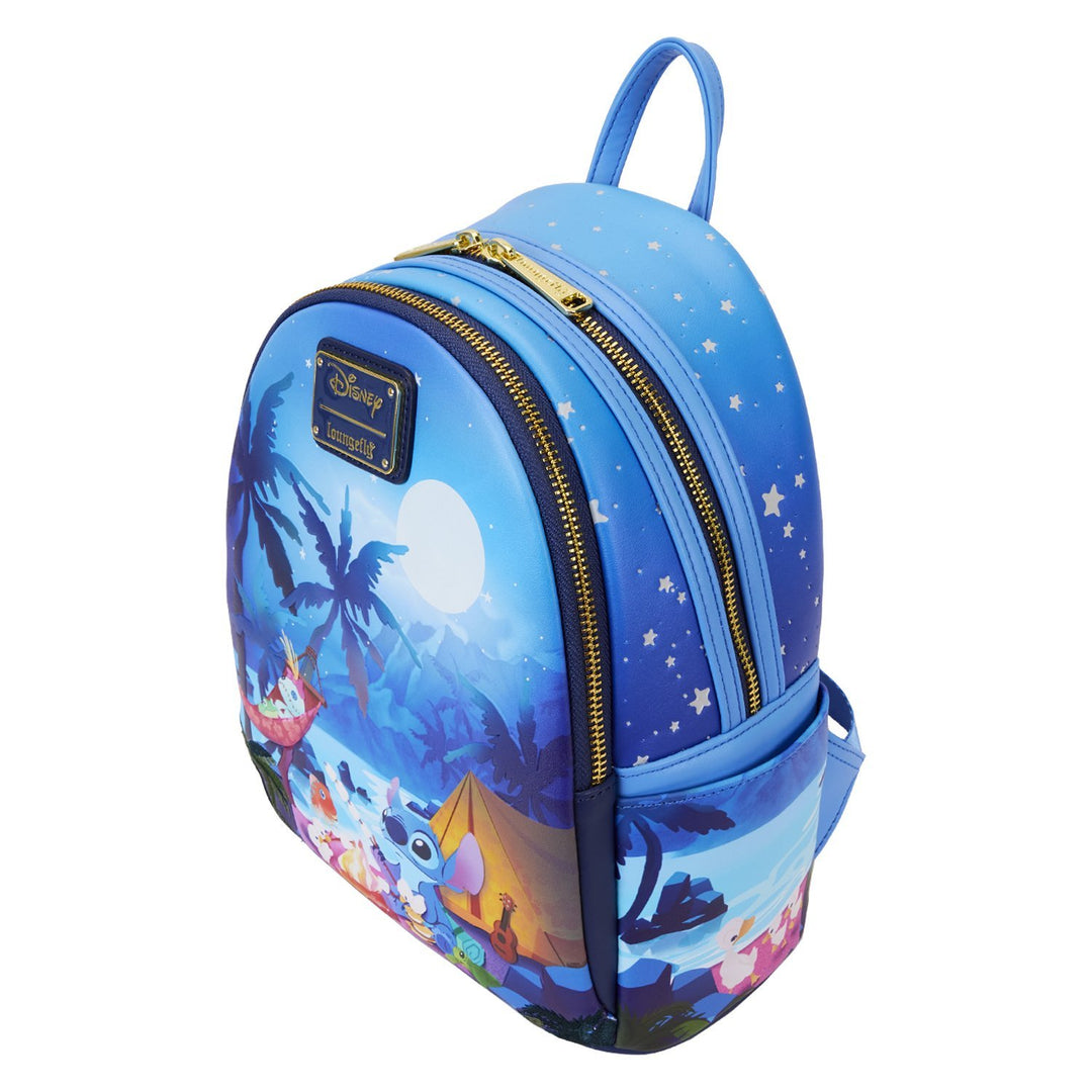 Loungefly Disney Lilo &amp; Stitch Camping Cuties Mini Backpack