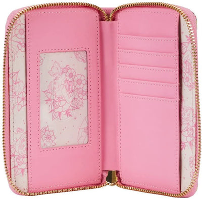 Loungefly Disney Princess Tattoo Allover Print Zip-Around Wallet