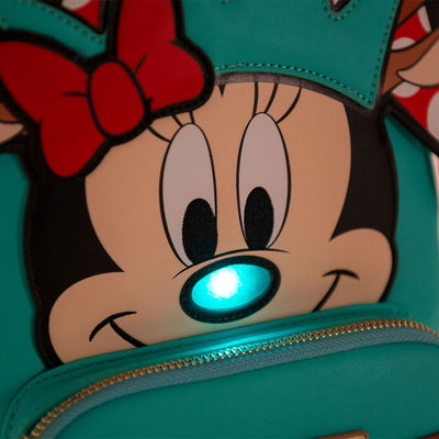 Loungefly Disney Light Up Minnie Mouse Reindeer Cosplay Mini Backpack - 707 Street Exclusive