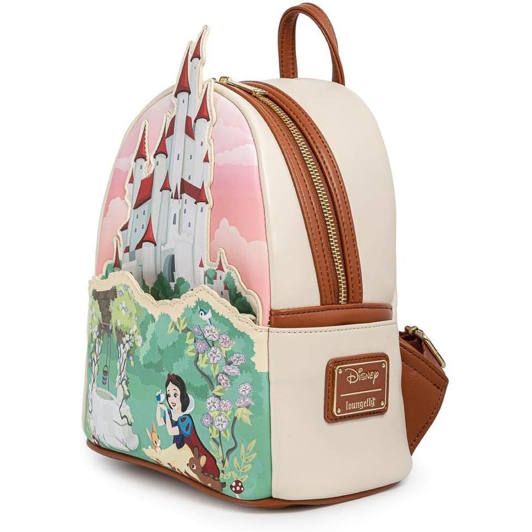 Loungefly Disney Snow White Castle Series Mini Backpack  display picture 3