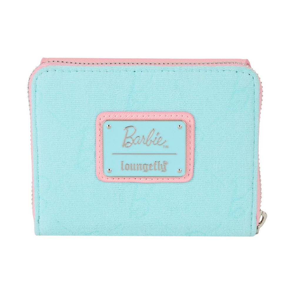 Loungefly Mattel Classic Barbie Terry Cloth Zip Around Wallet