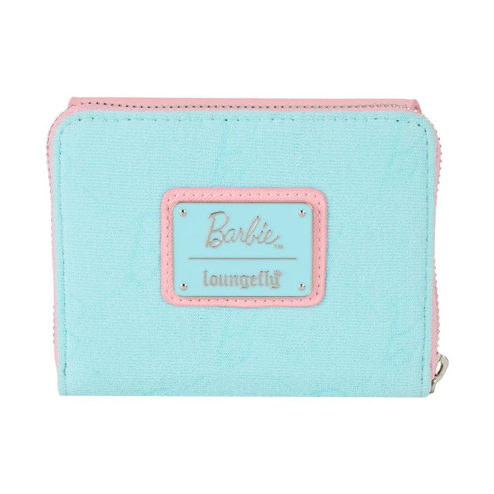 Loungefly Mattel Classic Barbie Terry Cloth Zip Around Wallet