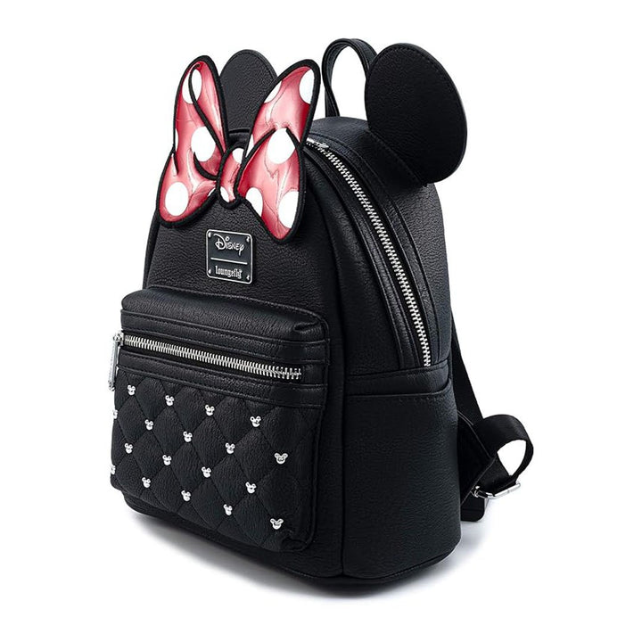 Loungefly Disney Minnie Mouse Bow Mini Faux Leather Backpack 