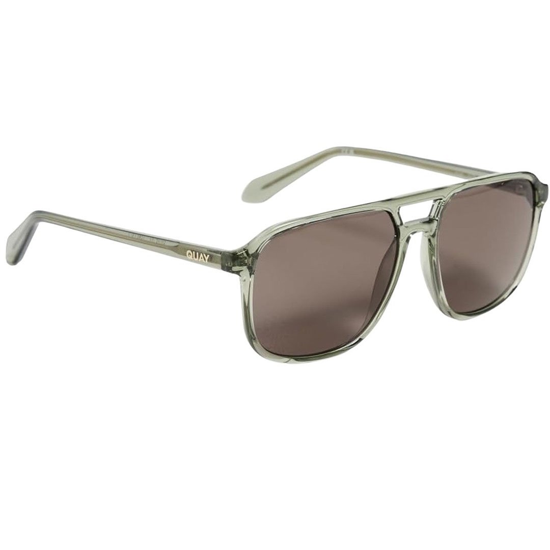 Quay Australia Unisex On The Fly Retro Square Aviator Sunglasses