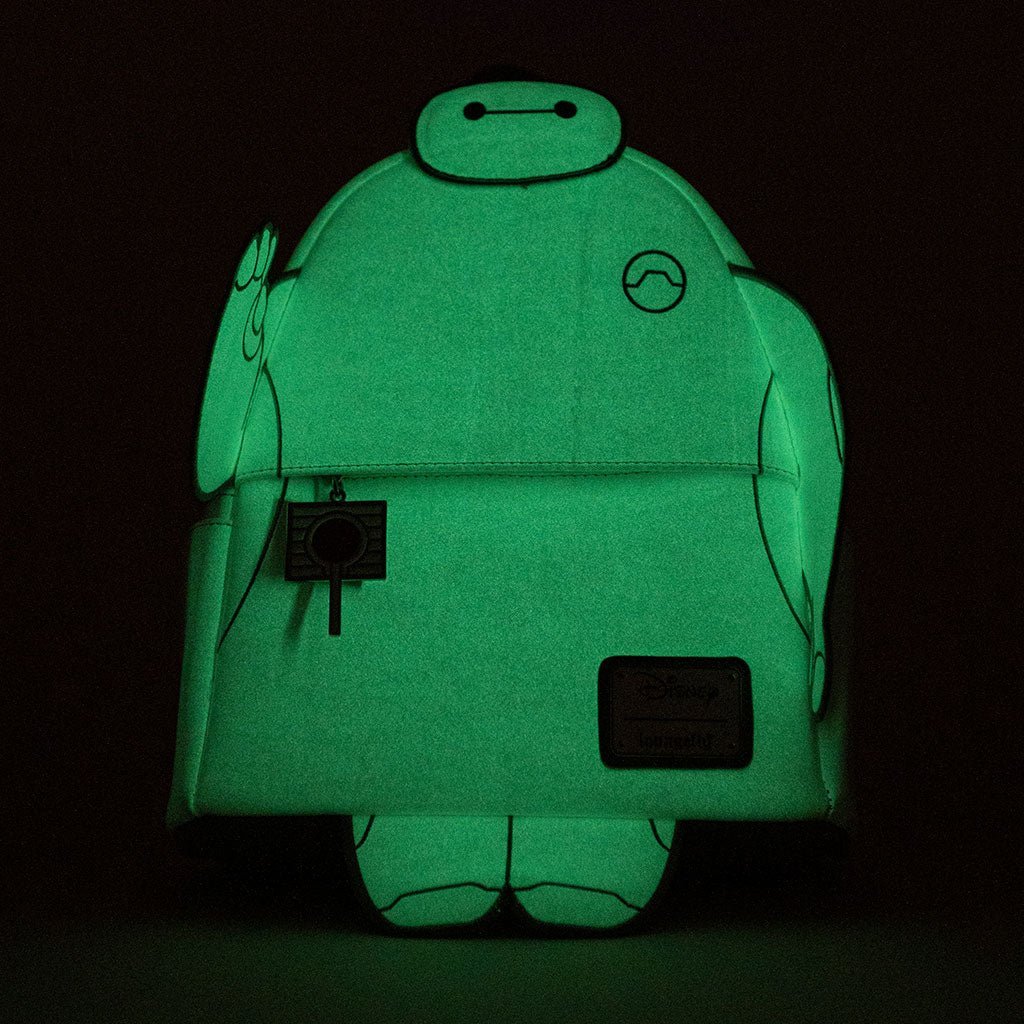 baymax mini backpack Loungefly Disney Glow in the Dark Talking Baymax Mini Backpack - 707 Street Exclusive