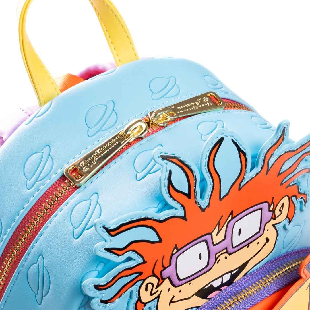 Loungefly Nickelodeon Rugrats Tommy, Chucky And Angelica Triple Pocket Mini Backpack - 707 Street Exclusive