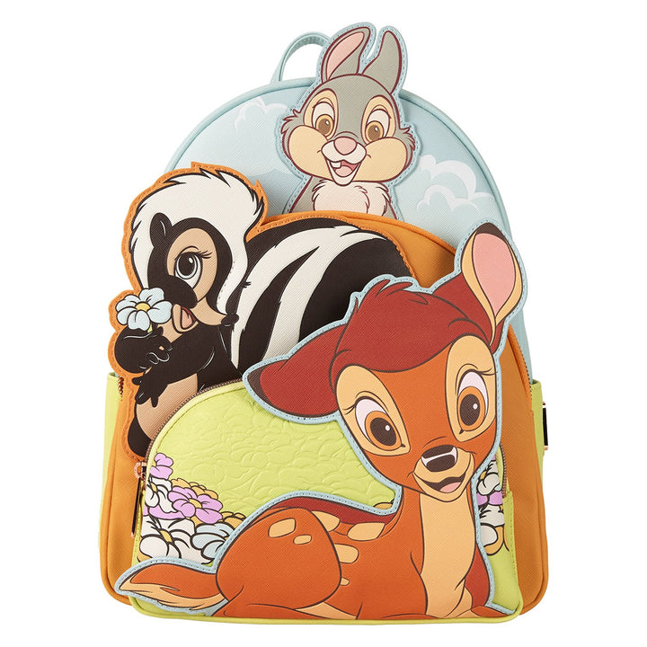 Loungefly Disney Bambi &amp; Friends Triple Pocket Mini Backpack