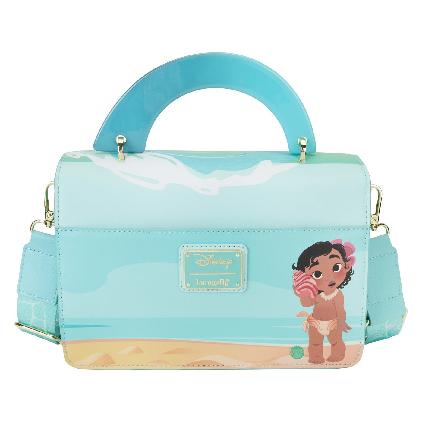 Loungefly Disney Moana Ocean Waves Handle Crossbody - Back