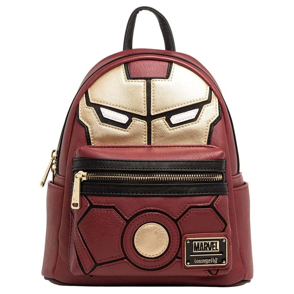 iron man 15th anniversary cosplay mini backpack Loungefly Magical Land of Collectibles this fearless accessory will protect your belongings on any adventure.The Loungefly Iron Man 15th Anniversary Cosplay Backpack is made of metallic vegan leather (polyurethane) Loungefly Marvel Iron Man 15th