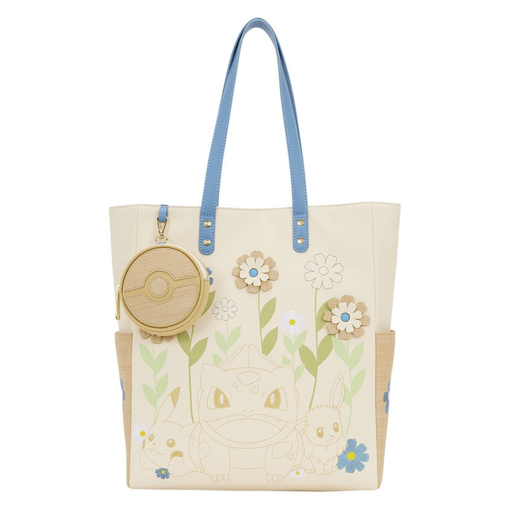 Loungefly Pokémon Floral Tote Bag with Coin Bag