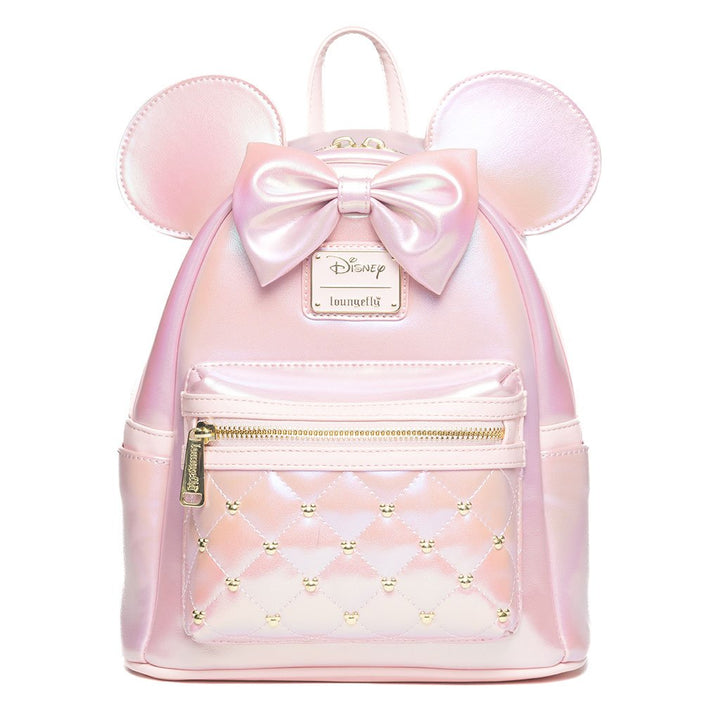 Loungefly Disney The Minnie Mouse Classic Series Mini Backpack: Rose Iridescent - 707 Street Exclusive