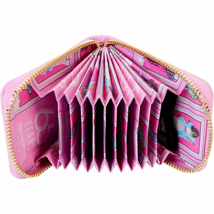 Loungefly Mattel Barbie 65th Anniversary Doll Box Triple Lenticular Zip-Around Wallet