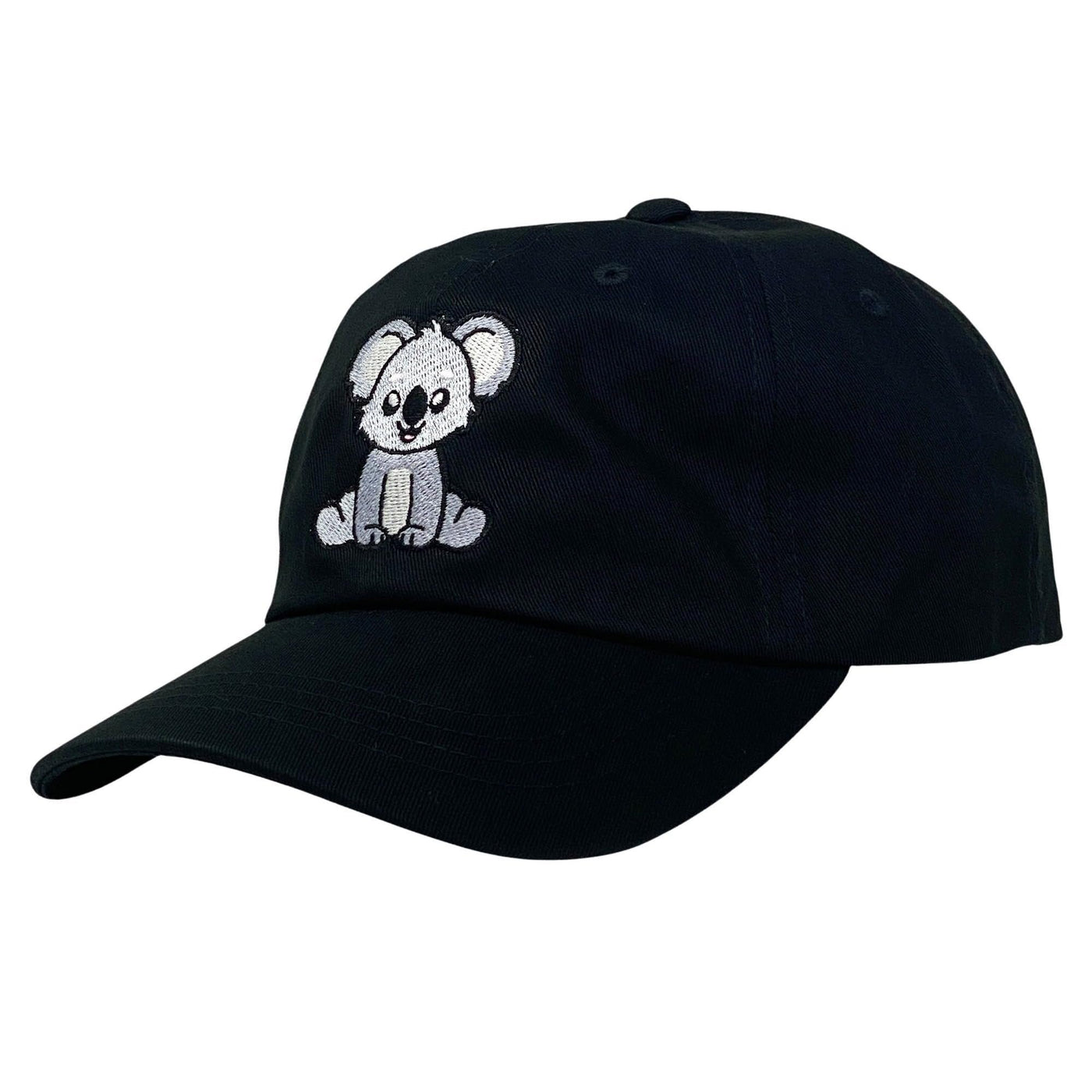707 Street Furry Friends Embroidered Baseball Dad Hat - Smiling Koala