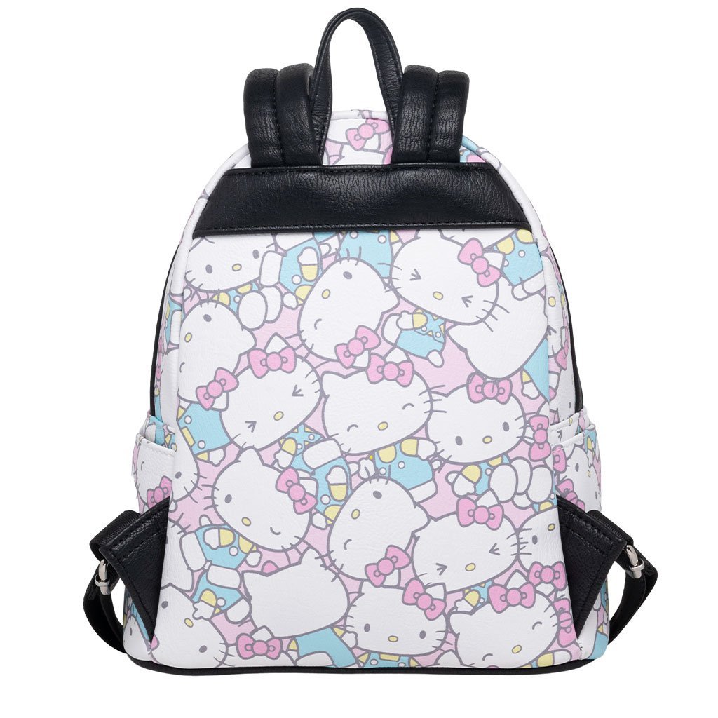 Hello Kitty Multi-Face Pastel Print Mini-Backpack Hello Kitty Multi-Face Pastel Print Mini-Backpack