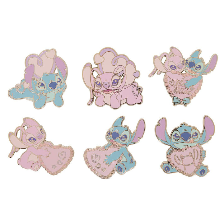 Loungefly Disney Lilo &amp; Stitch Angel Hearts Mystery Box Pins