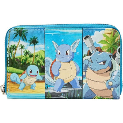 Loungefly Pokemon Squirtle Evolution Zip-Around Wallet