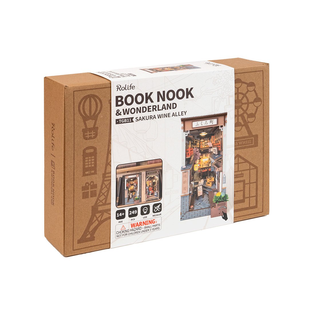 Rolife Sakura Wine Alley DIY Miniature Kit