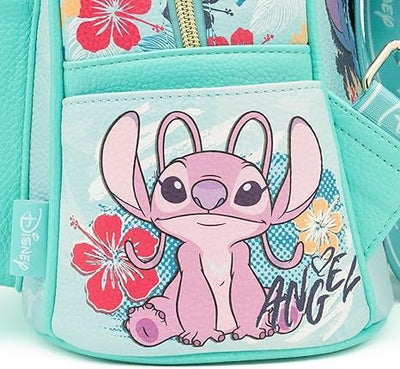 WondaPop Disney Stitch 11" Vegan Leather Mini Backpack - Side 2