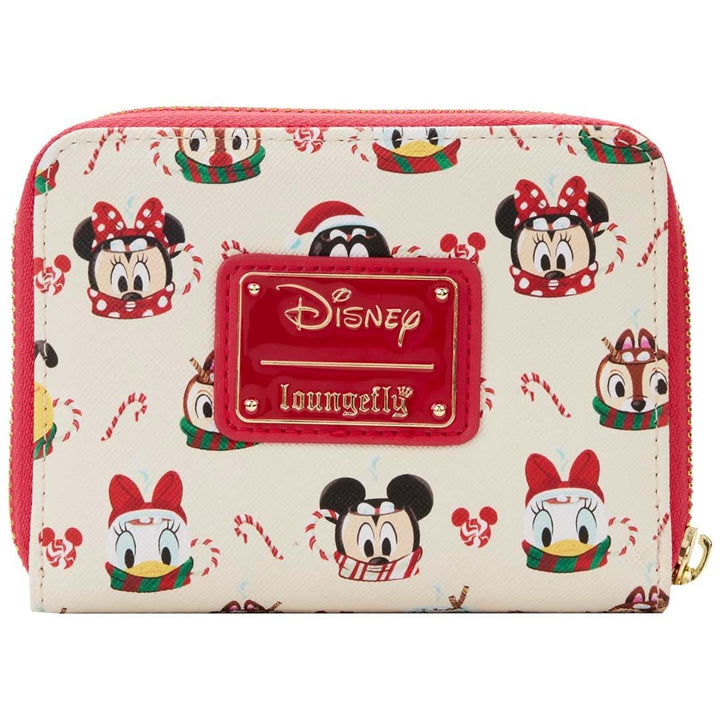 Loungefly Disney Hot Cocoa Mugs Allover Print Zip-Around Wallet