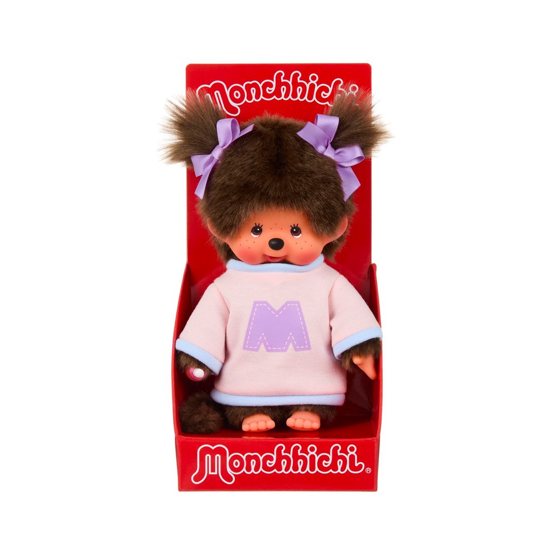 Monchhichi Girl - Bi-Colored Sweater Plush Toy