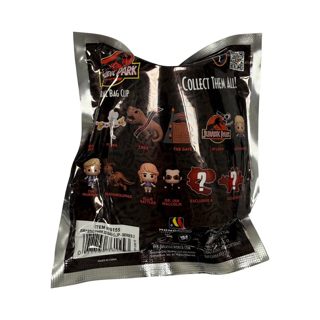 Universal Jurassic Park 3D Foam Bag Clip Series 2 Blind Bag