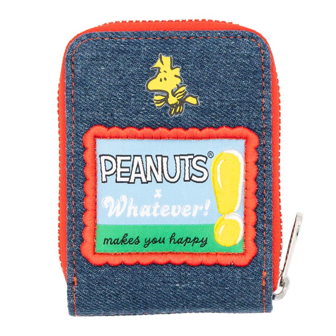 Whatever Makes You Happy Peanuts 75th Anniversary “Happiness Is a Warm Puppy” Denim Accordion Wallet