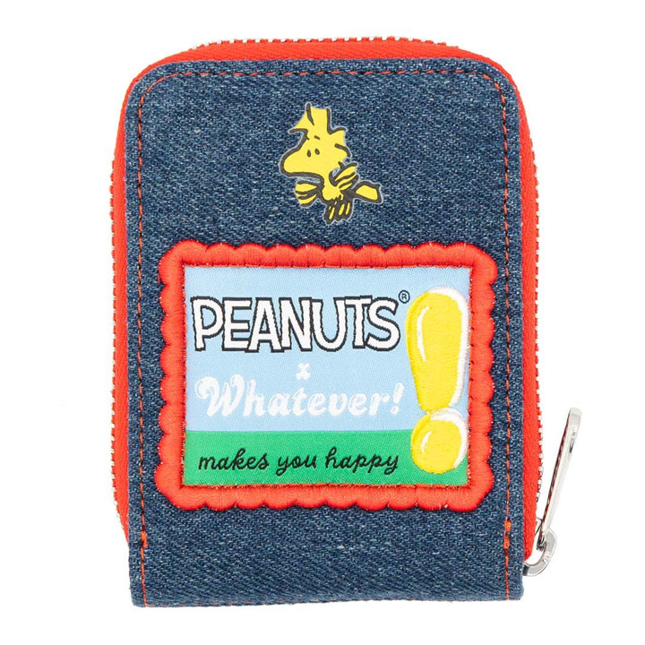 Whatever Makes You Happy Peanuts 75th Anniversary “Happiness Is a Warm Puppy” Denim Accordion Wallet
