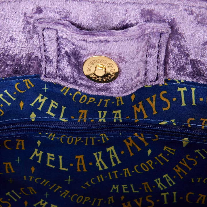 Loungefly Disney Hocus Pocus Velvet Broom Handle Handbag