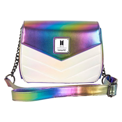 Loungefly Funko Pop! By Loungefly BTS Iridescent Quilted Crossbody Bag