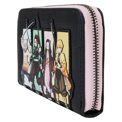 Loungefly Aniplex Demon Slayer Group Zip-Around Wallet - Side View