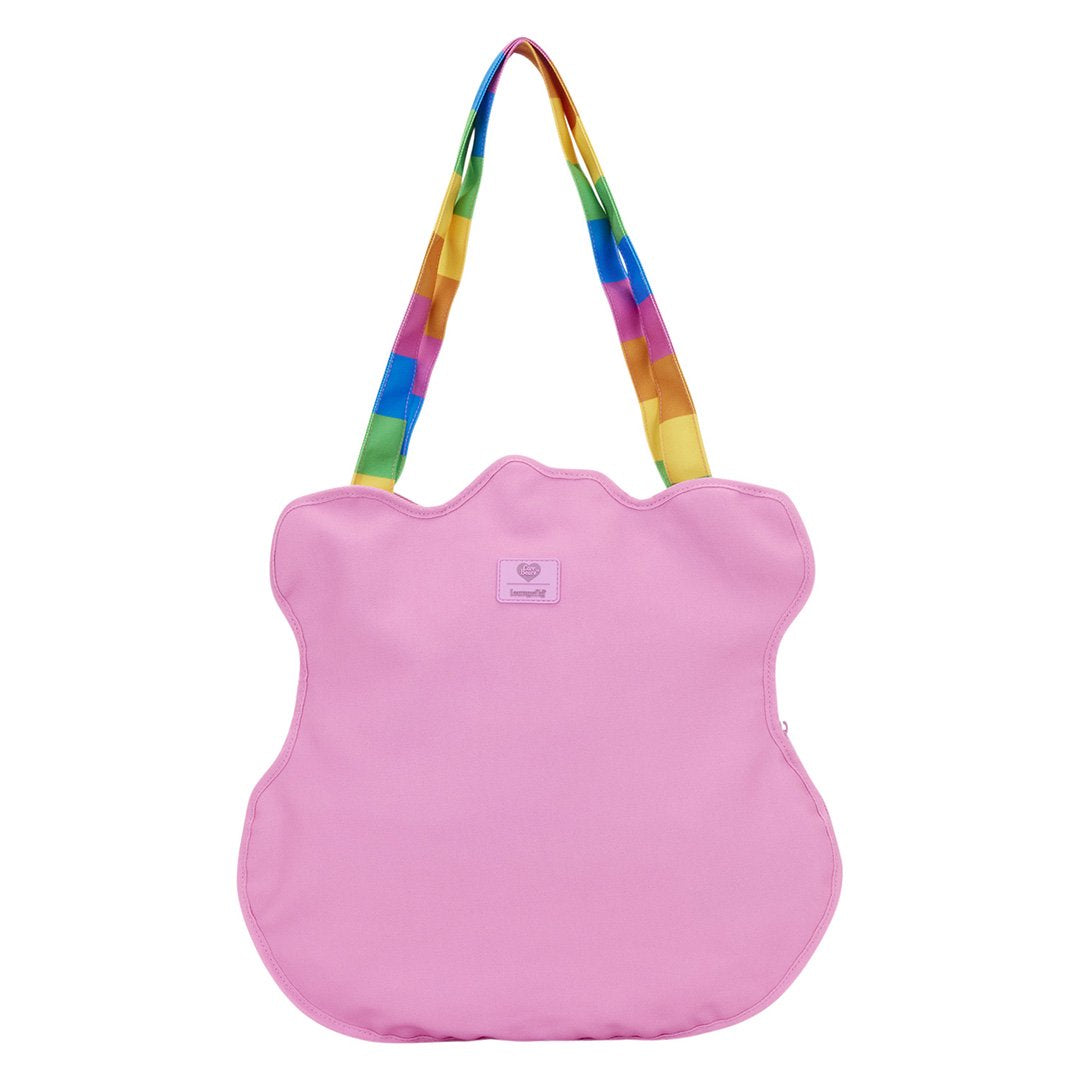 Loungefly Care Bears Cheer Bear Large Canvas Tote Bag