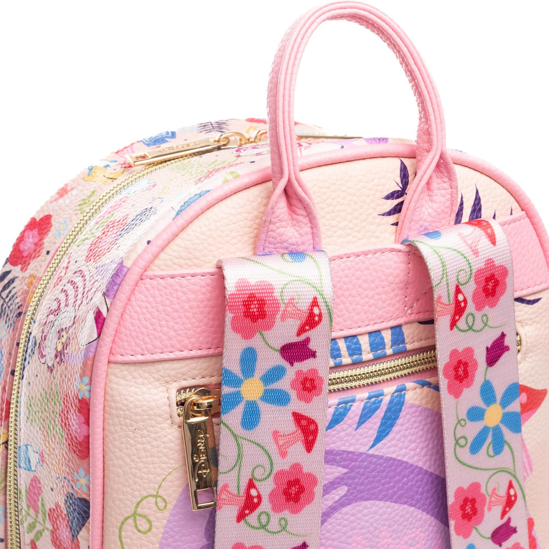 Wondapop Disney Alice In Wonderland Cheshire Cat Everyone Here is Mad 11" Vegan Leather Fashion Mini Backpack